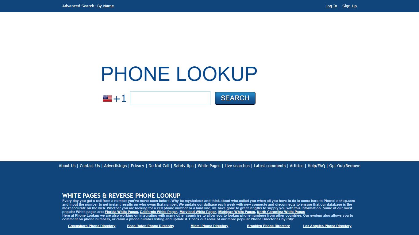 Phone Lookup - Reverse Phone Lookups @ PhoneLookup.com